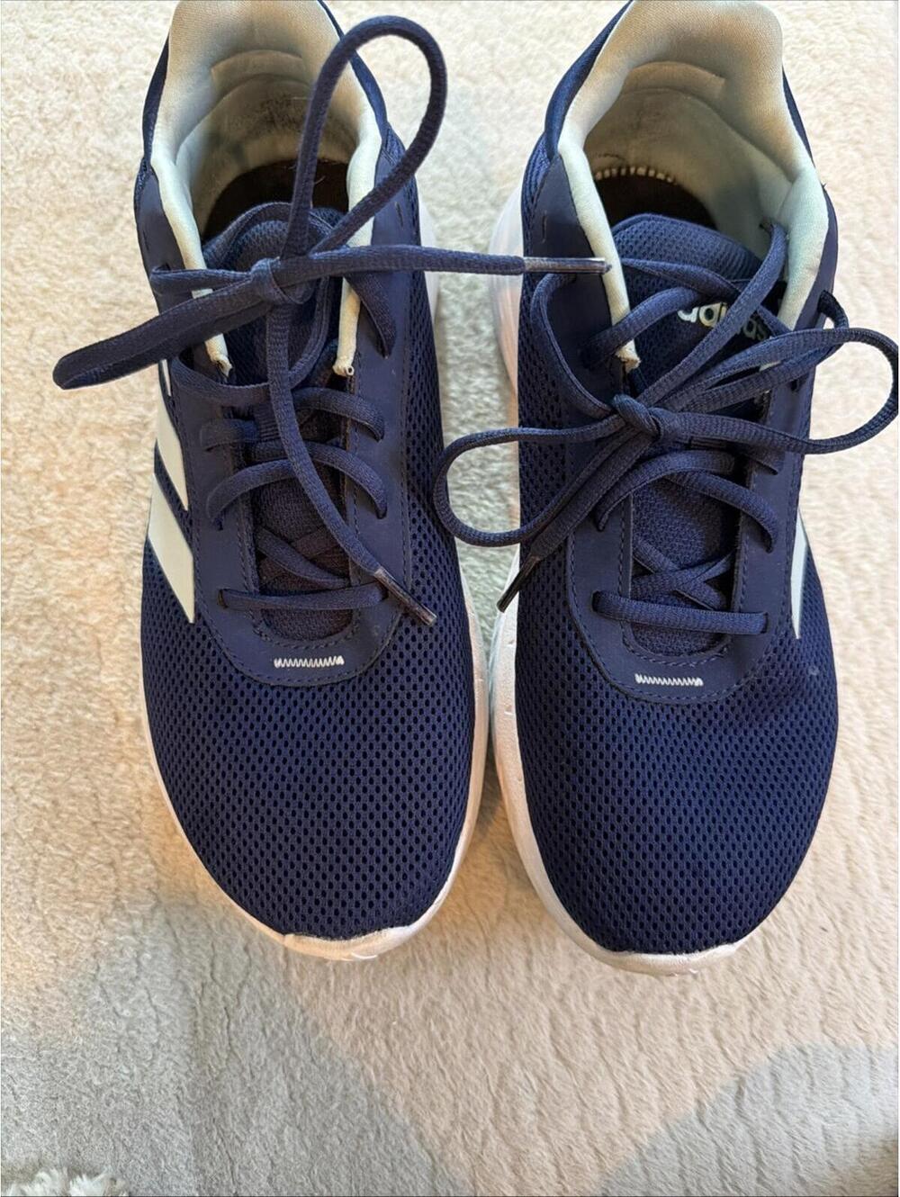 Adidas  Cloudfoam Confort Men’s Size 8. 27.5 Cm Blue Athletis Snekers